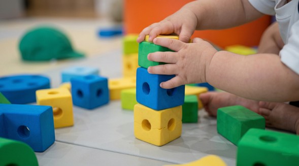 Stacking Blocks Day Stacking Blocks Milestones | Bright Day Big Blocks