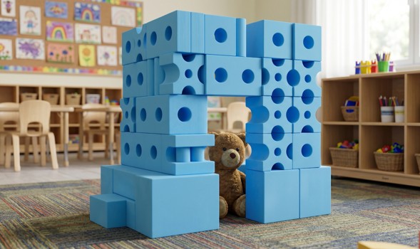 Big Blue Blocks | Bright Day Big Blocks